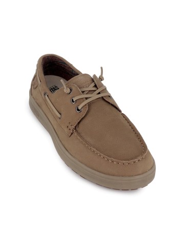 Nautico casual piel serraje hidrofuga hombre beige
