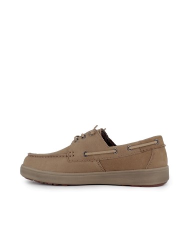 Nautico casual piel serraje hidrofuga hombre beige