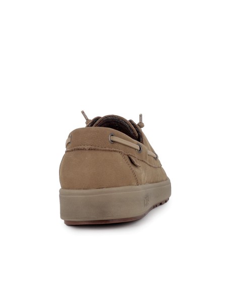Nautico casual piel serraje hidrofuga hombre beige