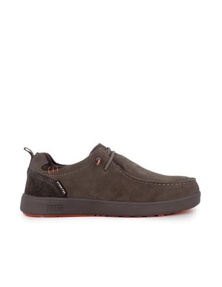 Wallabi casual serraje cordones elásticos hombre marron