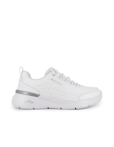 Deportivas cordones Memory Foam mujer blancos