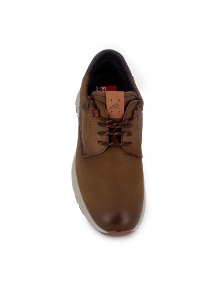 Deportiva piel cordones refuerzo hombre