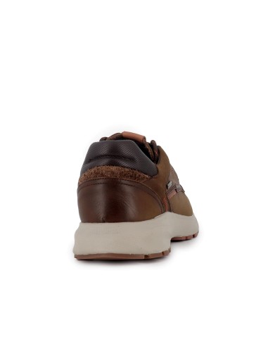 Deportiva piel cordones refuerzo hombre