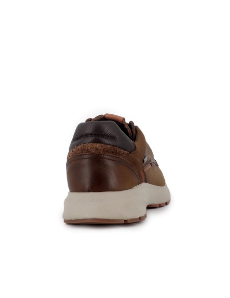 Deportiva piel cordones refuerzo hombre