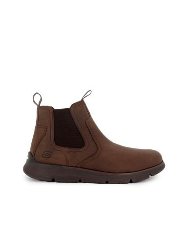 Botin chelsea piel comoda hombre marron