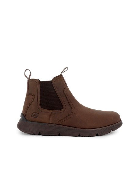 Botin chelsea piel comoda hombre marron