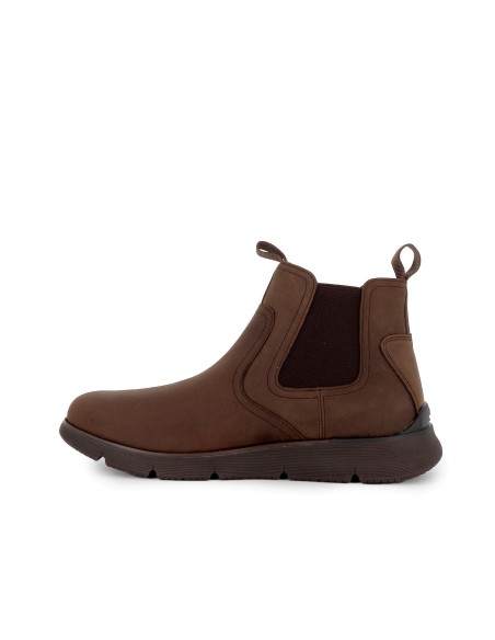 Botin chelsea piel comoda hombre marron
