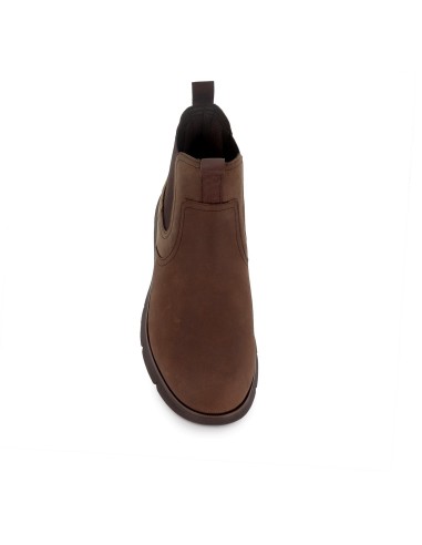 Botin chelsea piel comoda hombre marron