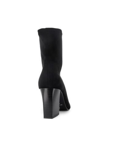 Botin ante elastico con puntera metal mujer negro