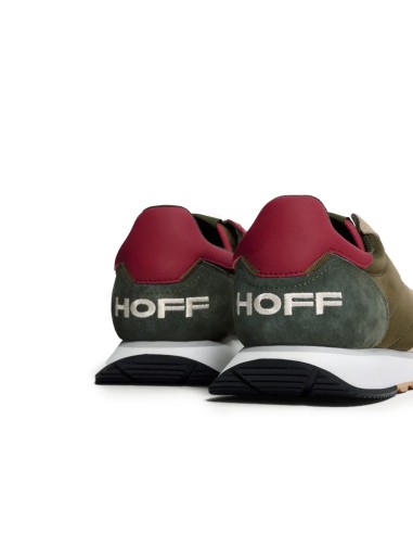 Deportivas cordones piel combi hombre verde