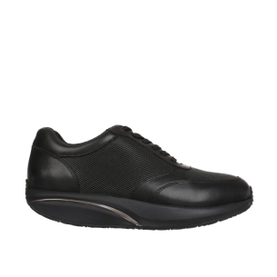 Zapato de piel suela curva para mujer NAFASI 5 negro