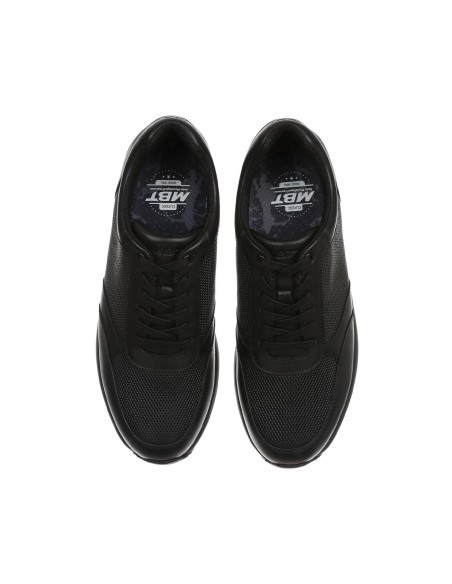 Zapato de piel suela curva para mujer NAFASI 5 negro