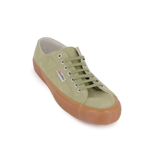 Deportivas de lona y suela vulcanizada hombre verde 2