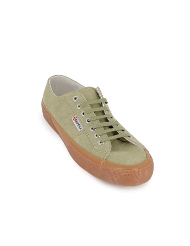 Deportivas de lona y suela vulcanizada hombre verde