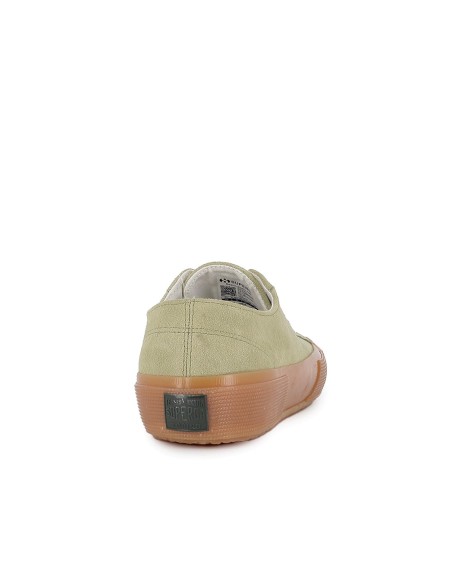 Deportivas de lona y suela vulcanizada hombre verde