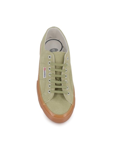 Deportivas de lona y suela vulcanizada hombre verde