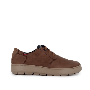 Zapato de cordones con piel vacuno casual hombre marron