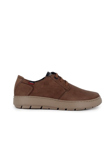 Zapato de cordones con piel vacuno casual hombre marron