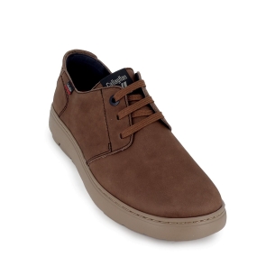 Zapato de cordones con piel vacuno casual hombre marron 2