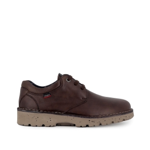 Zapato de cordones con piel vacuno hombre marron