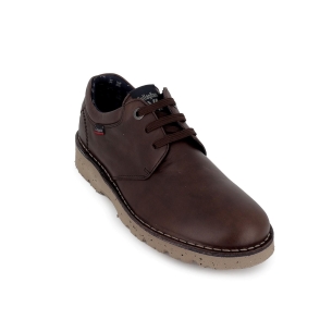 Zapato de cordones con piel vacuno hombre marron 2