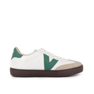 Deportiva ciclista piel+serraje plantilla ergonomica mujer verde