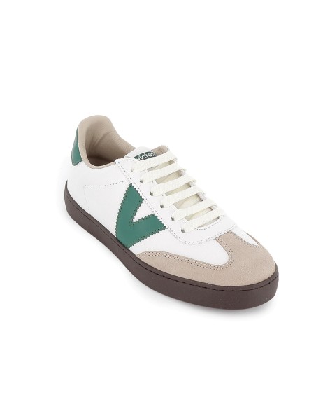 Deportiva ciclista piel+serraje plantilla ergonomica mujer verde