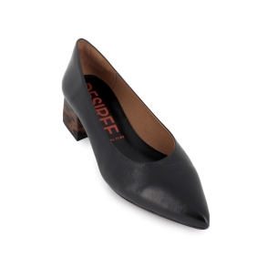 Bailarina tipo salon piel con tacon forrado leopardo mujer negro 2