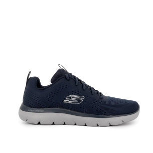 Deportivas cordones comoda hombre azul