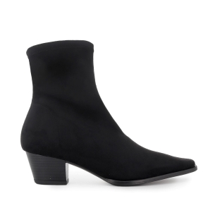 Botin tejano ante elastico tacón mujer negro