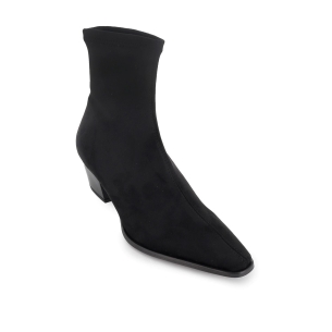 Botin tejano ante elastico tacón mujer negro 2