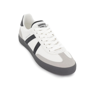 Deportivas modernas diseño contrastes cordones hombre blancas 2