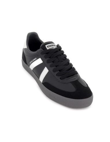 Deportivas modernas diseño contrastes cordones hombre negras