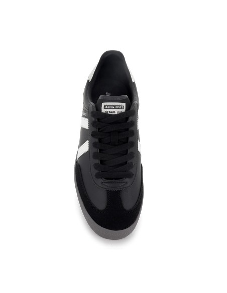 Deportivas modernas diseño contrastes cordones hombre negras