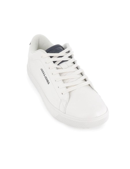 Deportiva diseño actual contraste y cordones hombre blancas