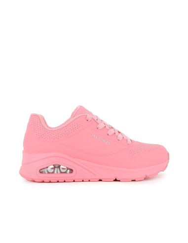 Deportiva cordones plataforma mujer rosa