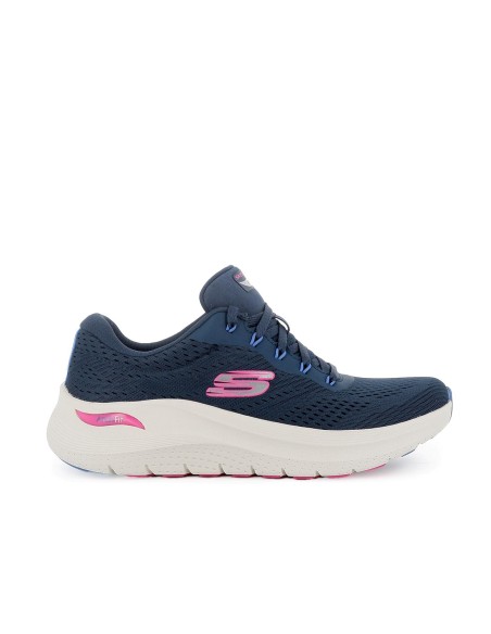 Deporte malla con cordones comodo mujer azul