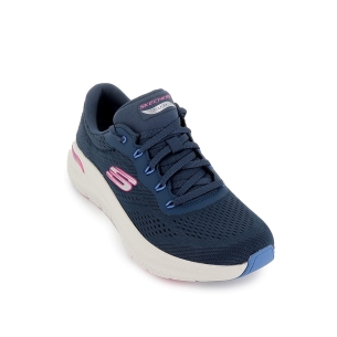 Deporte malla con cordones comodo mujer azul 2