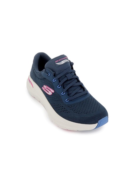 Deporte malla con cordones comodo mujer azul