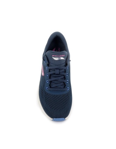 Deporte malla con cordones comodo mujer azul