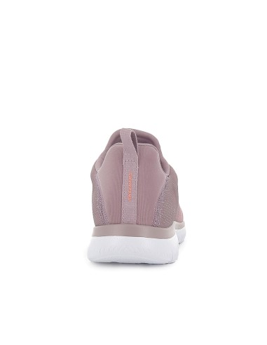 Deportivas casuales cordones Memory Foam para mujer rosa