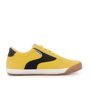 Deportivo actual textil cordones suela caramelo mujer amarillo