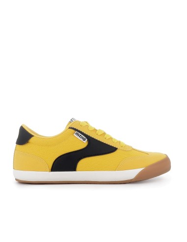 Deportivo actual textil cordones suela caramelo mujer amarillo