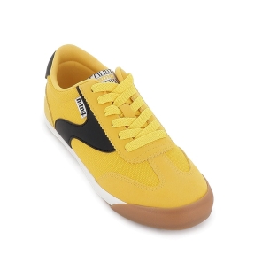 Deportivo actual textil cordones suela caramelo mujer amarillo 2