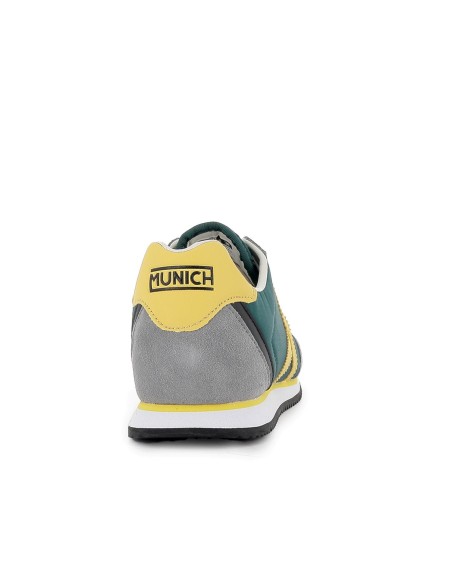 Deportiva cordones serraje y nylon hombre verde