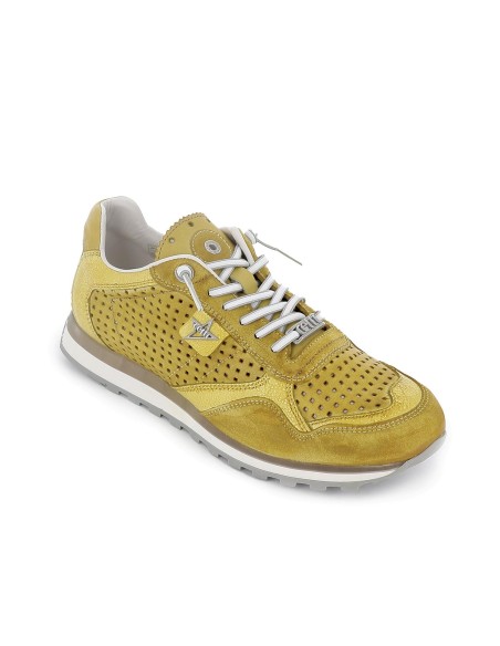 Deportiva multitextura hombre amarillo