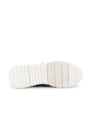 Deportivo piel calados piso ligero y flexible hombre azul