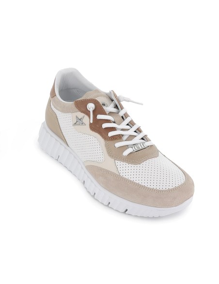 Deportivo piel calados piso ligero y flexible hombre blanco