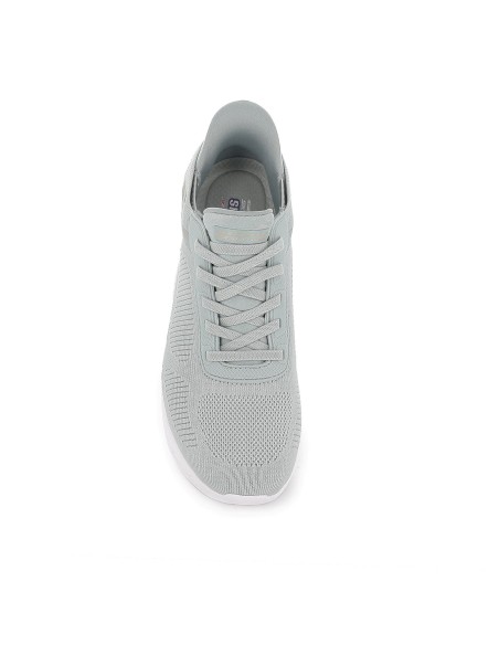Sneakers cordones mujer malla knit verde