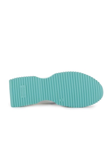 Deportivas nylon y serraje cordones mujer gris